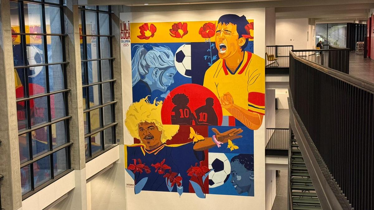 Muralul cu Gică Hagi de la Arena Națională
