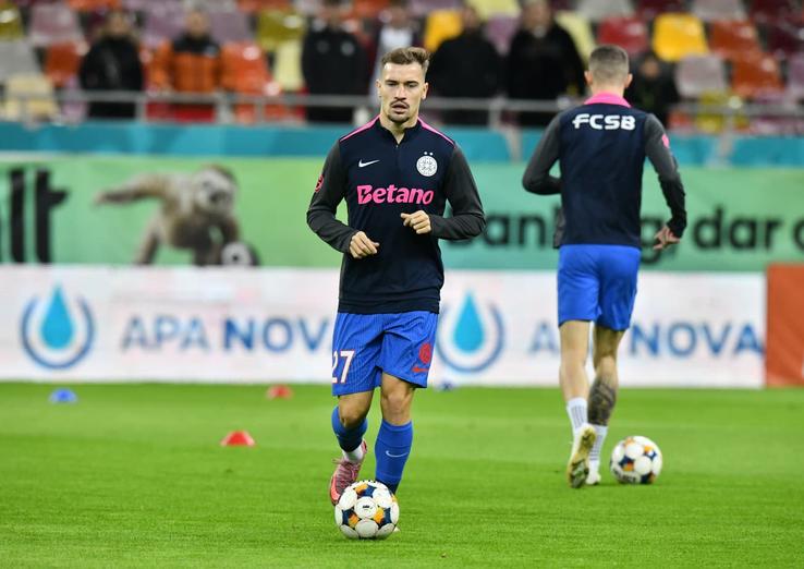 FCSB - Petrolul, imagini de la încălzire/ foto Cristi Preda (GSP)