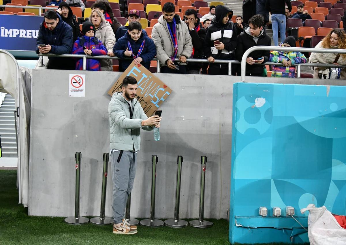 FCSB - Petrolul, imagini de la încălzire