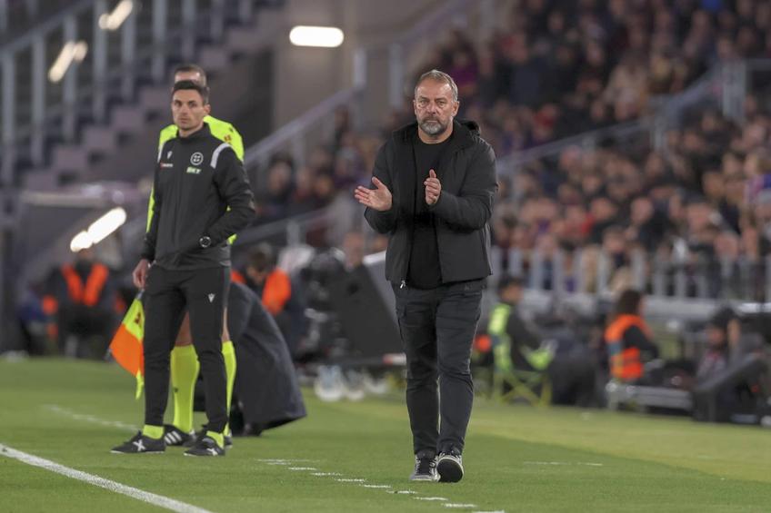 Hansi Flick, la primul meci pe Camp Nou ca antrenor al Barcelonei/ foto Imago Images