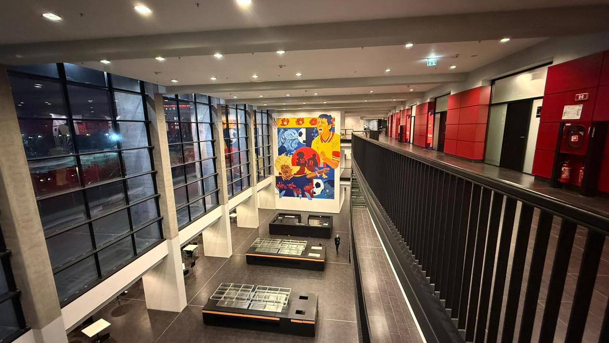 Muralul cu Gică Hagi de la Arena Națională
