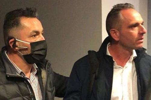 Pablo Cortacero, alături de bodyguard-ul care ar fi agresat suporterul din DDB