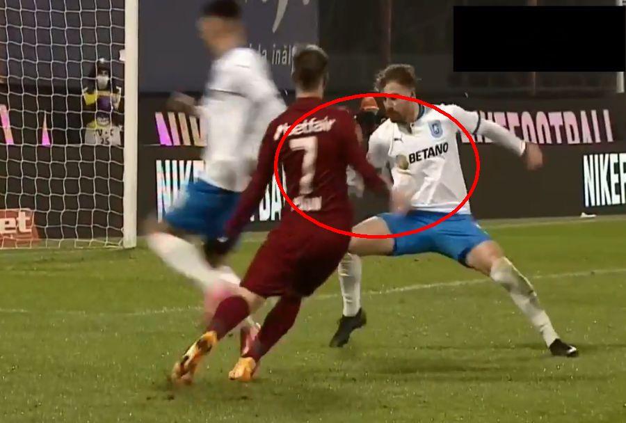 FOTO: Captură TV @Digi Sport 1 CFR Cluj - CS Universitatea Craiova, dinamitat în ultimele 5 minute: două faze la limită » Ce spune Crăciunescu: „Suntem în epoca de piatră”