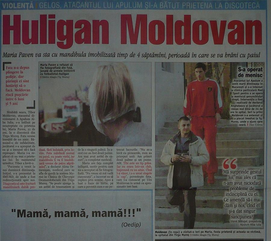 Pagina din Gazeta Sporturilor de după apariția informației că Tibor Moldovan și-a bătut fosta iubita „Am meritat să fiu în Echipa Bețivilor!” » Fost atacant la Dinamo și favoritul lui Iordănescu, interviu onest: cum fura cu băieții de cartier, de ce și-a bătut iubita și de ce n-a reușit mai mult în carieră