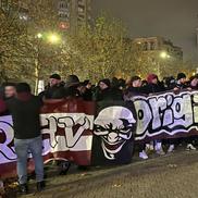 Ultrașii giuleștenilor sunt pregătiți pentru meci / FOTO: Andrei Furnigă (GSP)