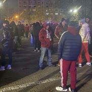 Ultrașii giuleștenilor sunt pregătiți pentru meci / FOTO: Andrei Furnigă (GSP)