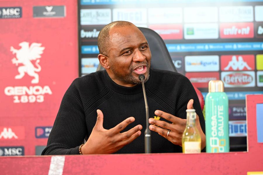 Patrick Vieira, conferinta de presa la Genoa, foto: Imago Șucu și-ar putea pierde omul-decisiv de la Genoa, intrat în atenția celor de la AS Roma » Prima reacție