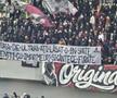 Scenografii și mesaje ironice la Dinamo - Rapid (FOTO: GSP)