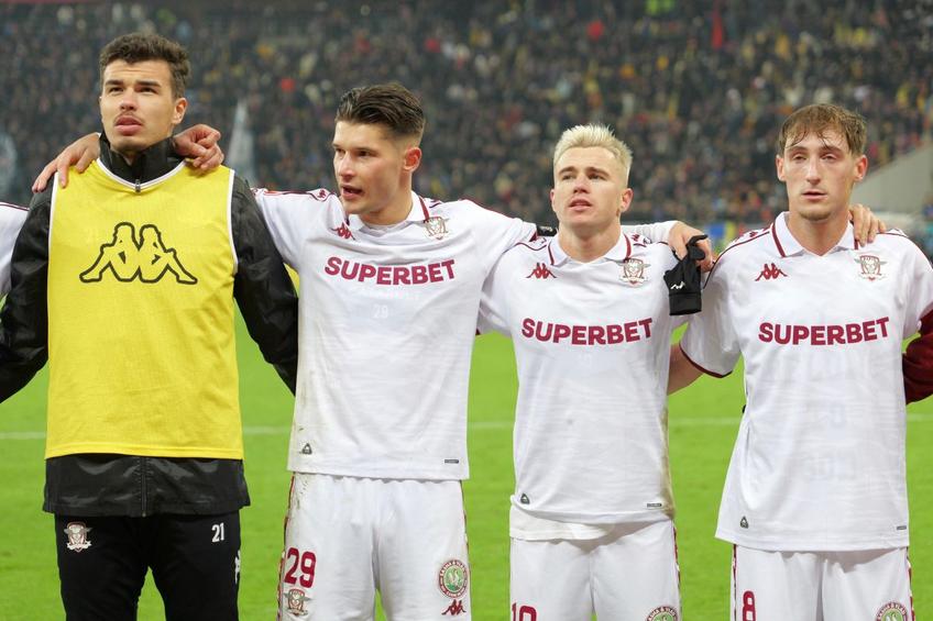 Rapidiștii, după eșecul cu FCSB // FOTO: GSP.ro