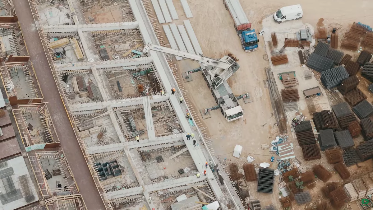 Imagini de la lucrările noului stadion al lui Panathinaikos