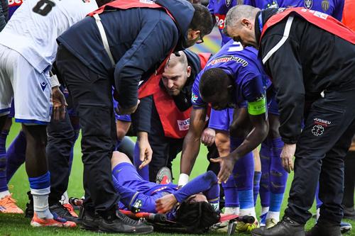 Takumi Minamino s-a accidentat la Auxerre - AS Monaco / Foto: Imago Images