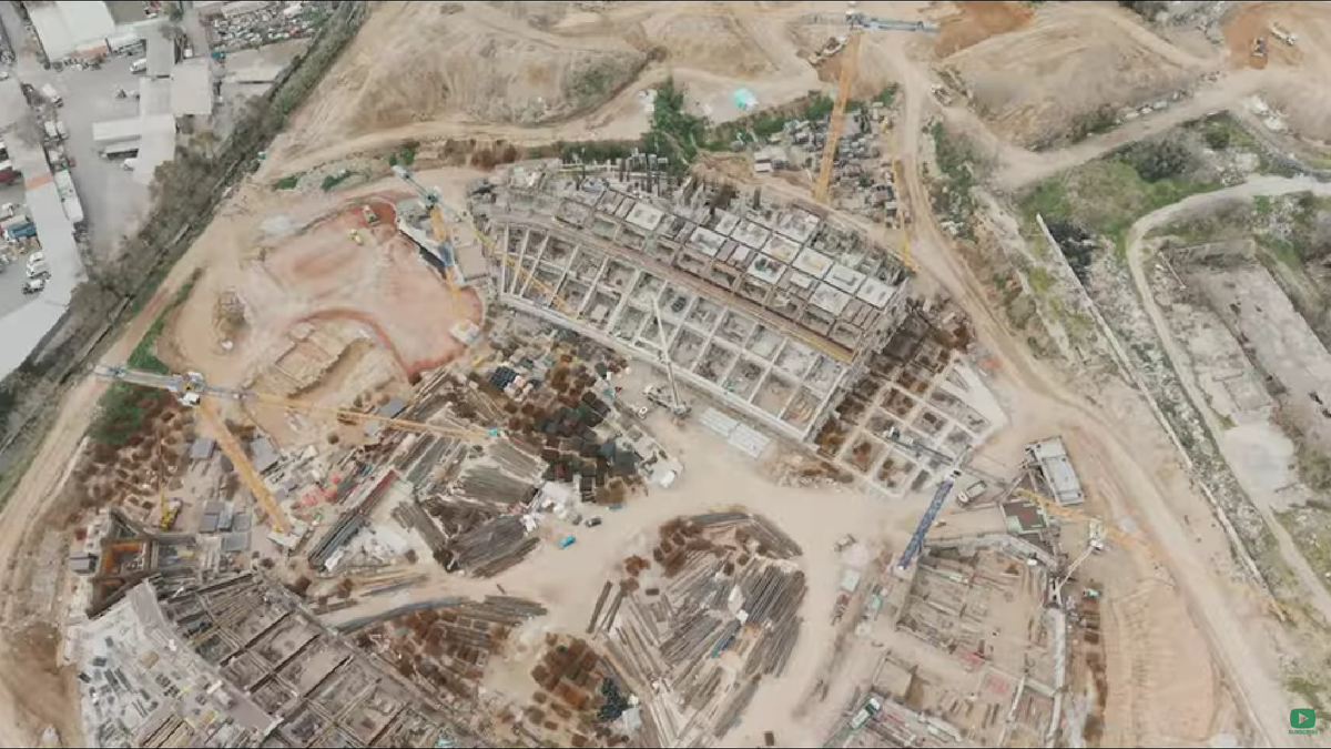 Imagini de la lucrările noului stadion al lui Panathinaikos