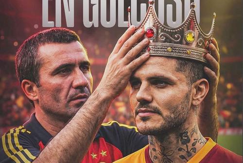 Hagi și Icardi / foto: instagram @mauroicardi