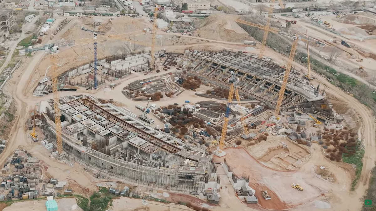 Imagini de la lucrările noului stadion al lui Panathinaikos