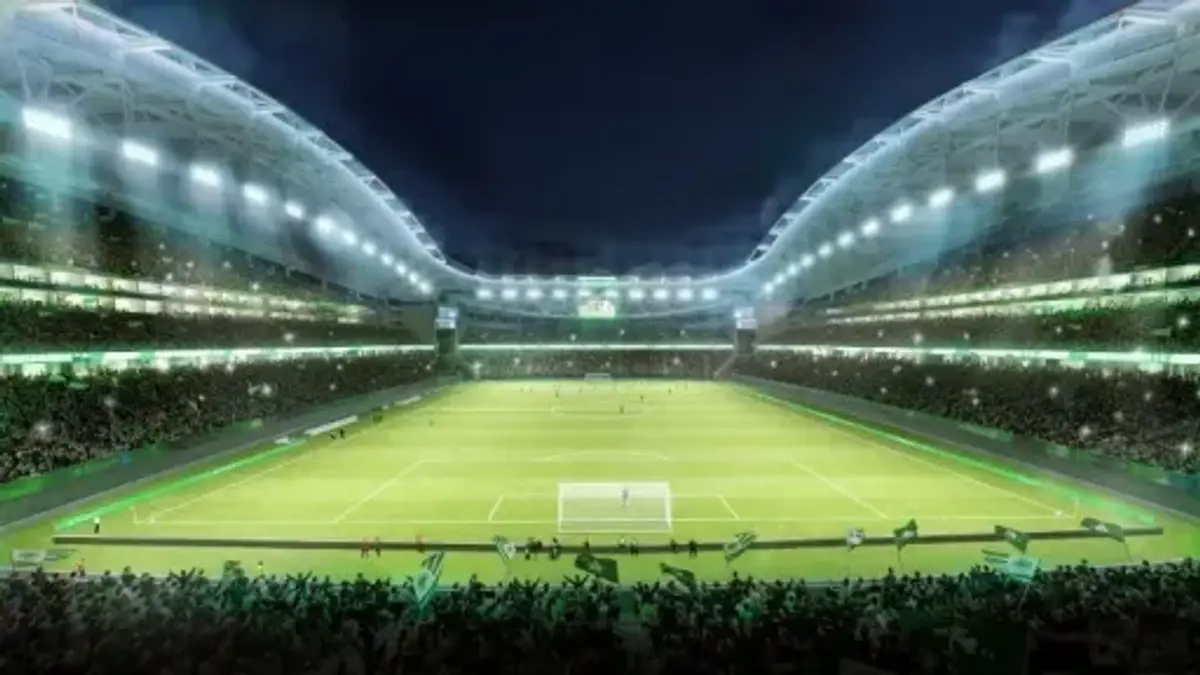 Imagini de la lucrările noului stadion al lui Panathinaikos
