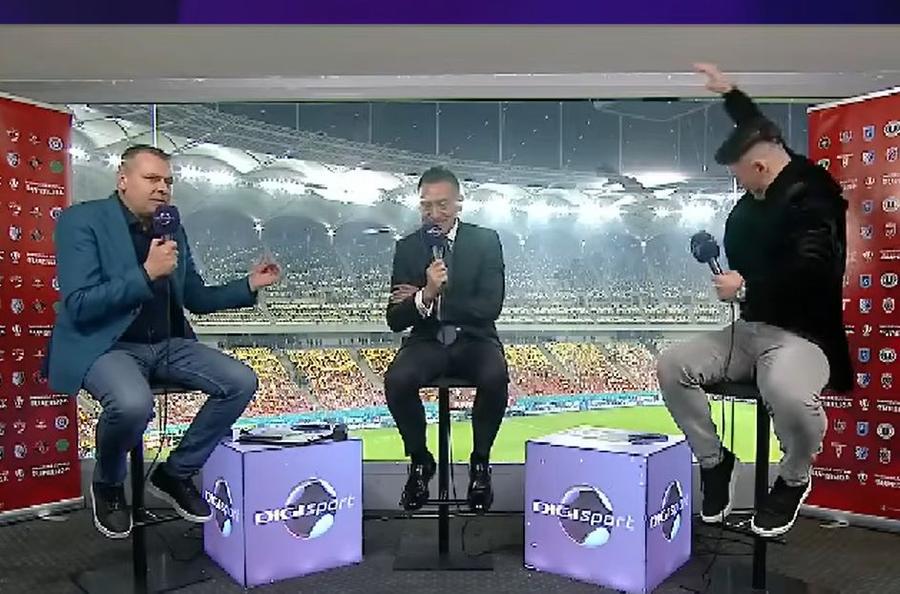 Scene incredibile în direct la TV! Lângă Ilie Dumitrescu, Săpunaru a răspuns scandărilor anti-Steaua: „Lasă, să se audă”