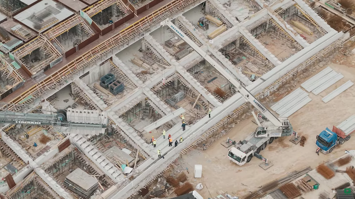 Imagini de la lucrările noului stadion al lui Panathinaikos