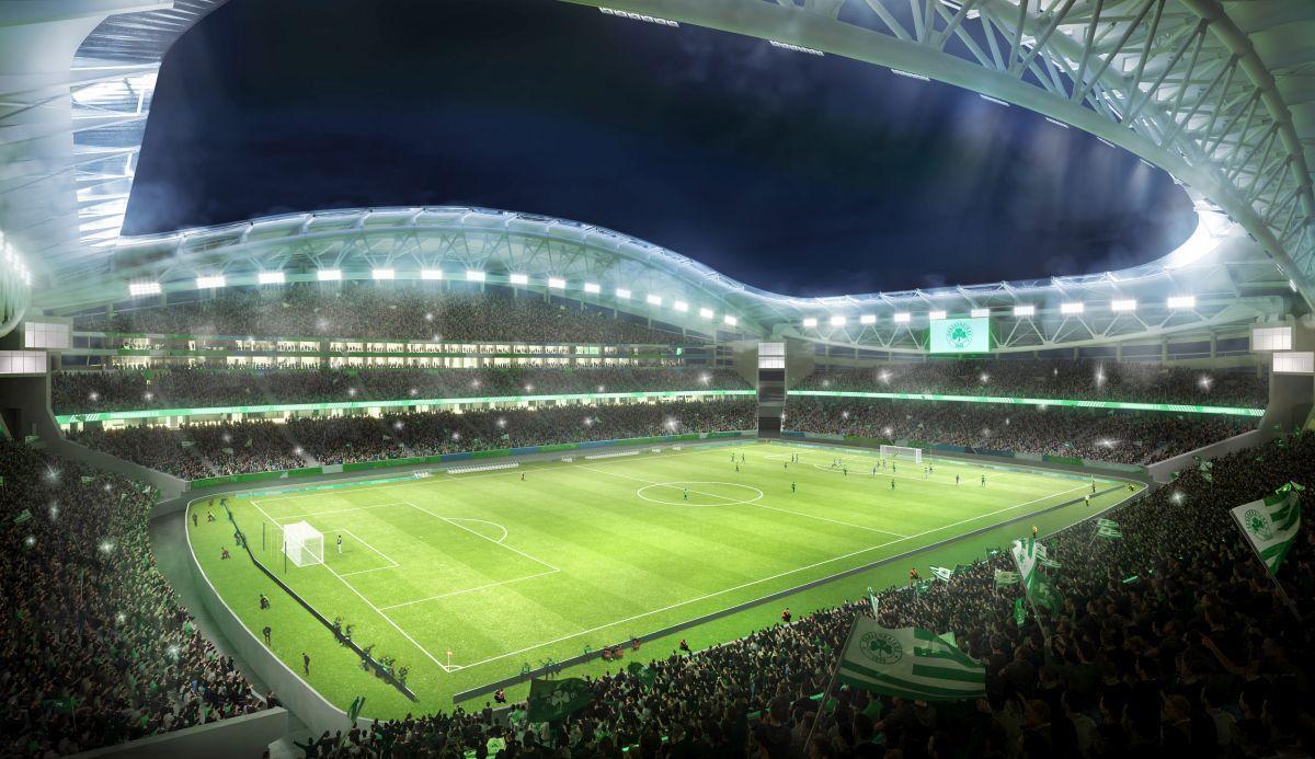 Imagini de la lucrările noului stadion al lui Panathinaikos