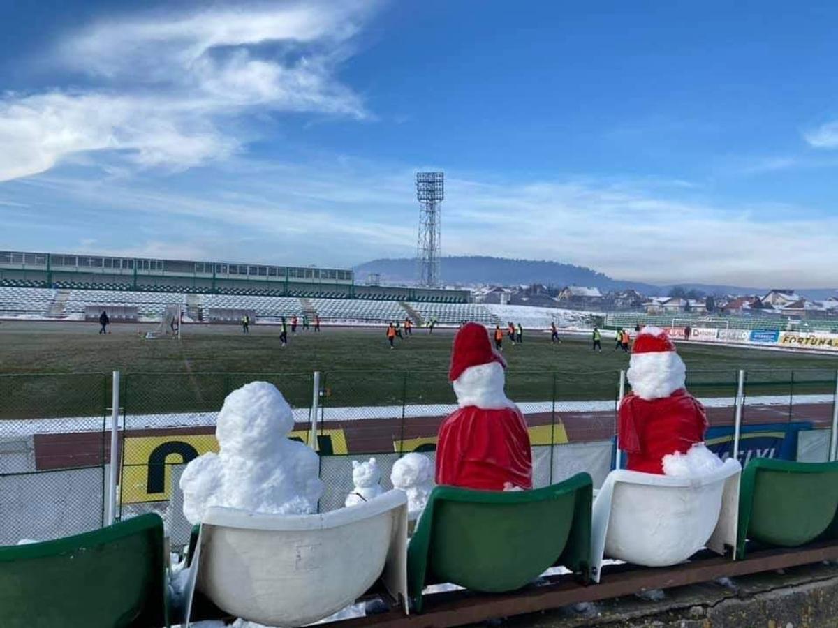 FOTO Sepsi OSK - Astra Giurgiu, cu „fani” în tribune! Inițiativa ingenioasă a covăsnenilor :)