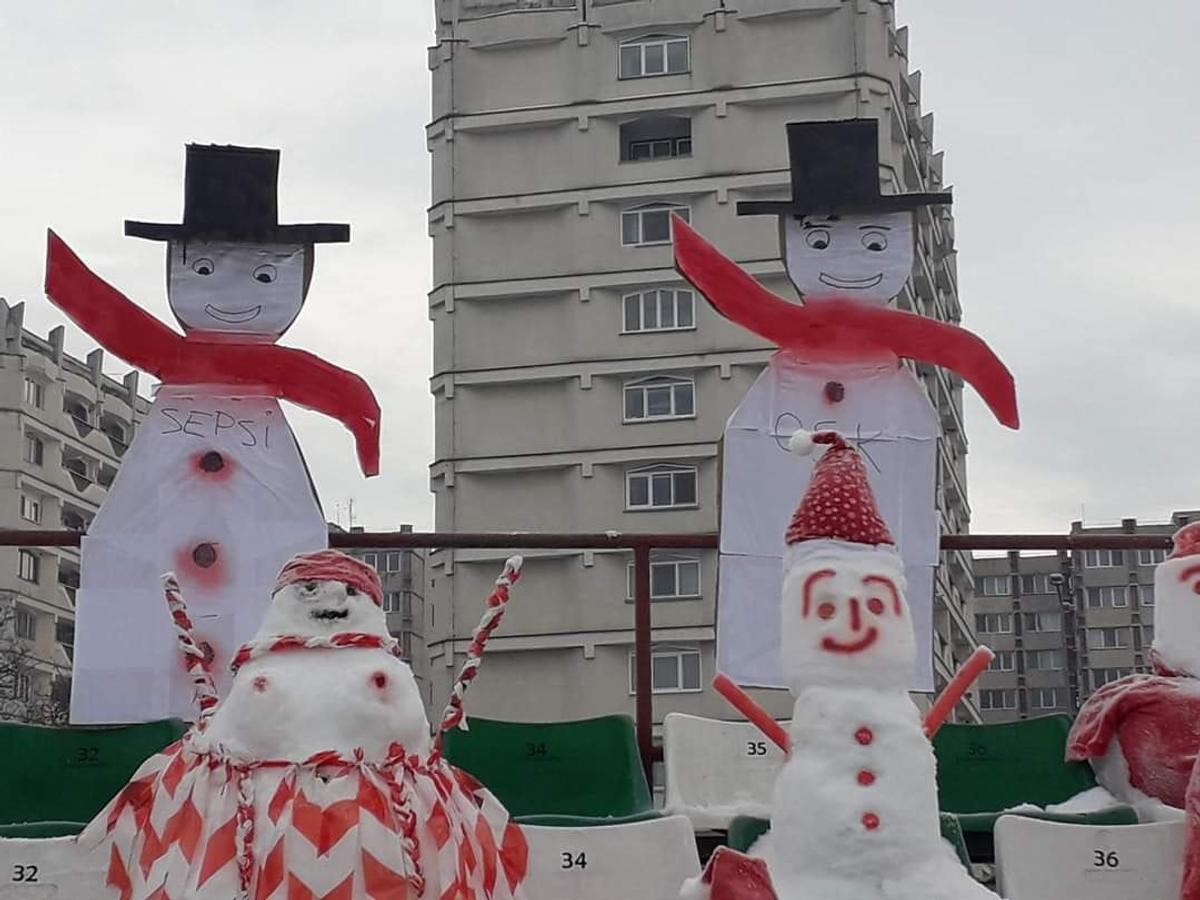 FOTO Sepsi OSK - Astra Giurgiu, cu „fani” în tribune! Inițiativa ingenioasă a covăsnenilor :)