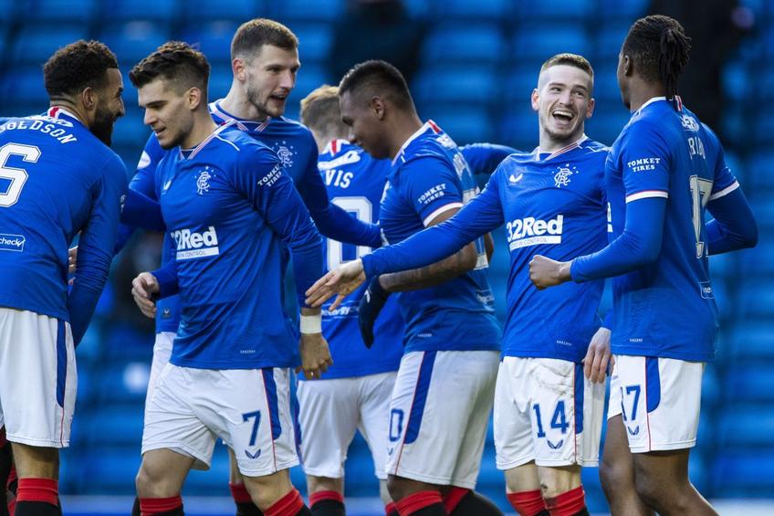 Rangers, liderul din campionatul Scoției, a învins-o pe Ross County, scor 5-0, într-un meci din etapa #25.