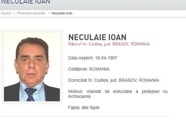 Ioan Neculaie, dat în urmărire generală! Fostul patron de la FC Brașov, de negăsit după condamnare la închisoare cu executare