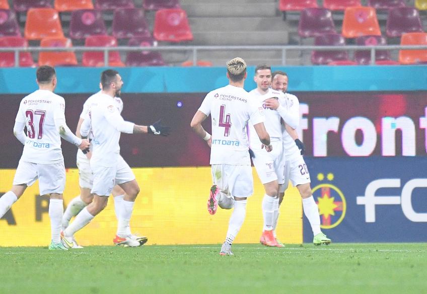 FCSB și CFR Cluj au remizat, scor 3-3, în derby-ul începutului de an din Liga 1. Alexandru Chipciu (32 de ani) a marcat în poarta fostei formații, dar nu s-a bucurat.