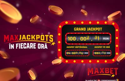 Plouă cu MaxJackpoturi - premii totale de peste 2.000.000 RON!