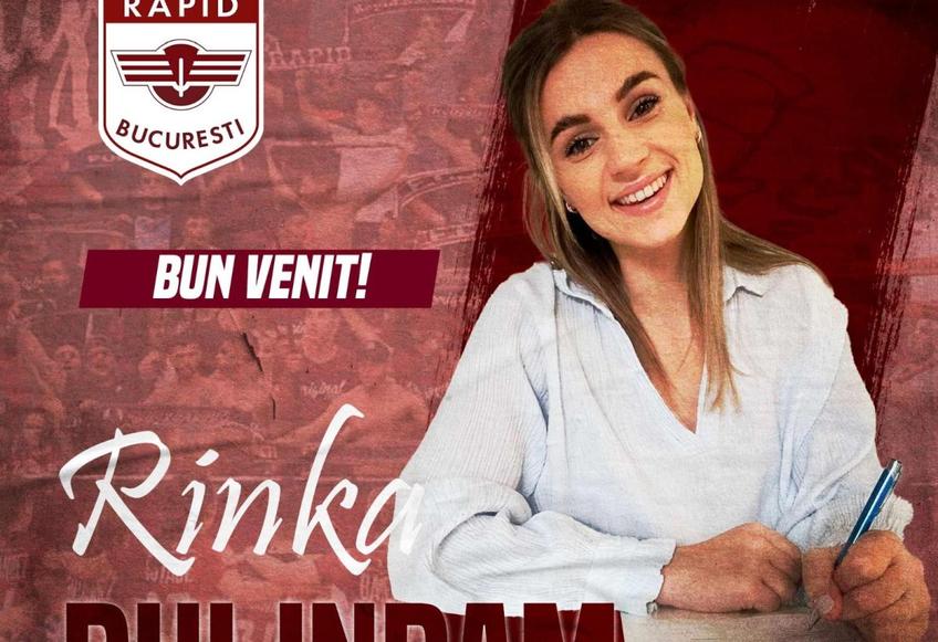 Rapid, vicecampioana României la handbal feminin, a anunțat transferul portarului olandez Rinka Duijndam (26 de ani).