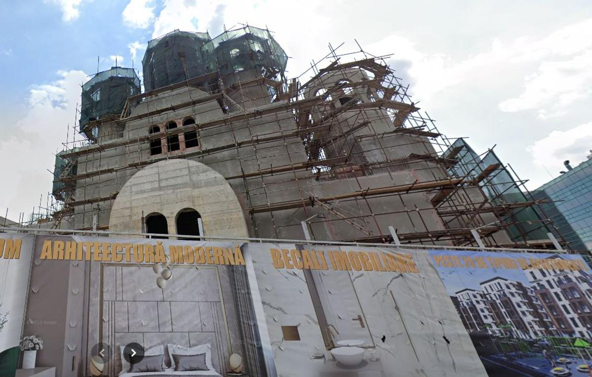 Cum arată biserica pe care o construiește Gigi Becali în Pipera