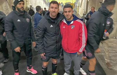 „Messi și regele” » Enes Sali nu a jucat în amicalul contra „Balonului de Aur”, dar a dat lovitura după meci
