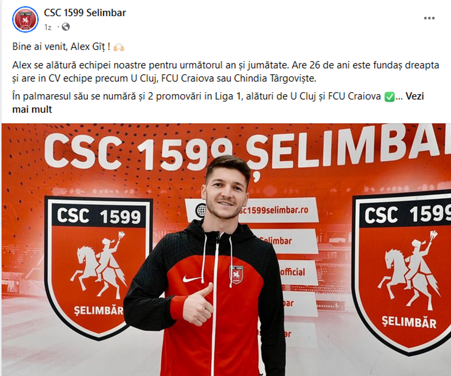 Liderul din Liga a 2-a s-a întărit cu un fotbalist care are în CV două promovări în Superliga