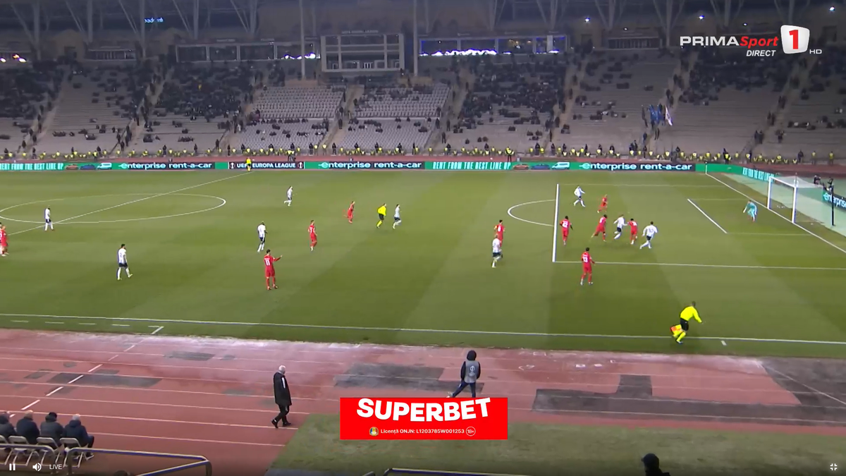 Cum a luat gol FCSB în secunda 57 cu azerii » L-a trimis „la plimbare” pe fotbalistul lui Becali!