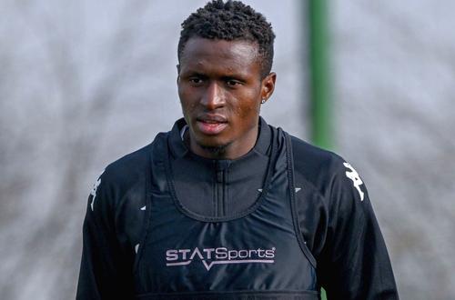 David Ankeye, primul antrenament la Rapid/ foto Facebook @FC Rapid 1923