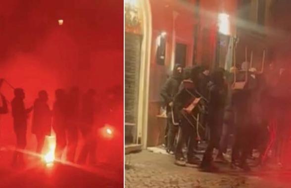 Incidente la Roma, înainte de Lazio - Sociedad! » 9 răniți, unul grav