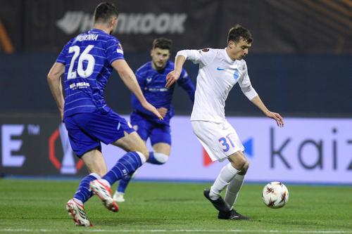 Juris Cisotti a fost printre singurii remarcați în Dinamo Zagreb - FCSB / foto: Imago