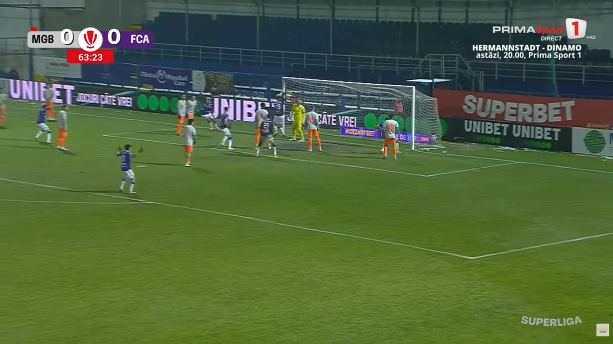 Robert Moldoveanu, gol în FC Argeș - Metaloglobus