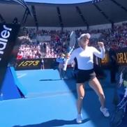 Yulia Putintseva, în conflict cu fanii la Australian Open/Foto: captură X