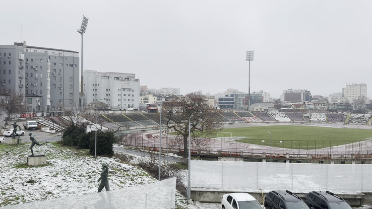 Se lucrează pentru demolarea stadionului Dinamo. Imagini surprize pe 23 ianuarie 2026. Foto: Valentin David (GSP.RO)