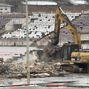 Se lucrează pentru demolarea stadionului Dinamo. Imagini surprize pe 23 ianuarie 2026. Foto: Valentin David (GSP.RO)