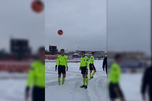 Meci amânat în Turcia, din cauza zăpezii // captură X