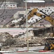 Se lucrează pentru demolarea stadionului Dinamo. Imagini surprize pe 23 ianuarie 2026. Foto: Valentin David (GSP.RO)