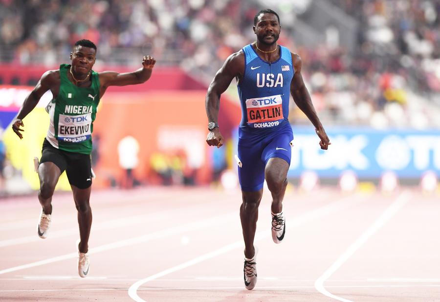 Justin Gatlin în acțiune FOTO Guliver/GettyImages Valieva nu a fost prima » Topul scuzelor absurde oferite de sportivii prinși dopați: caramele din Peru, sex, gelozie și răzbunare