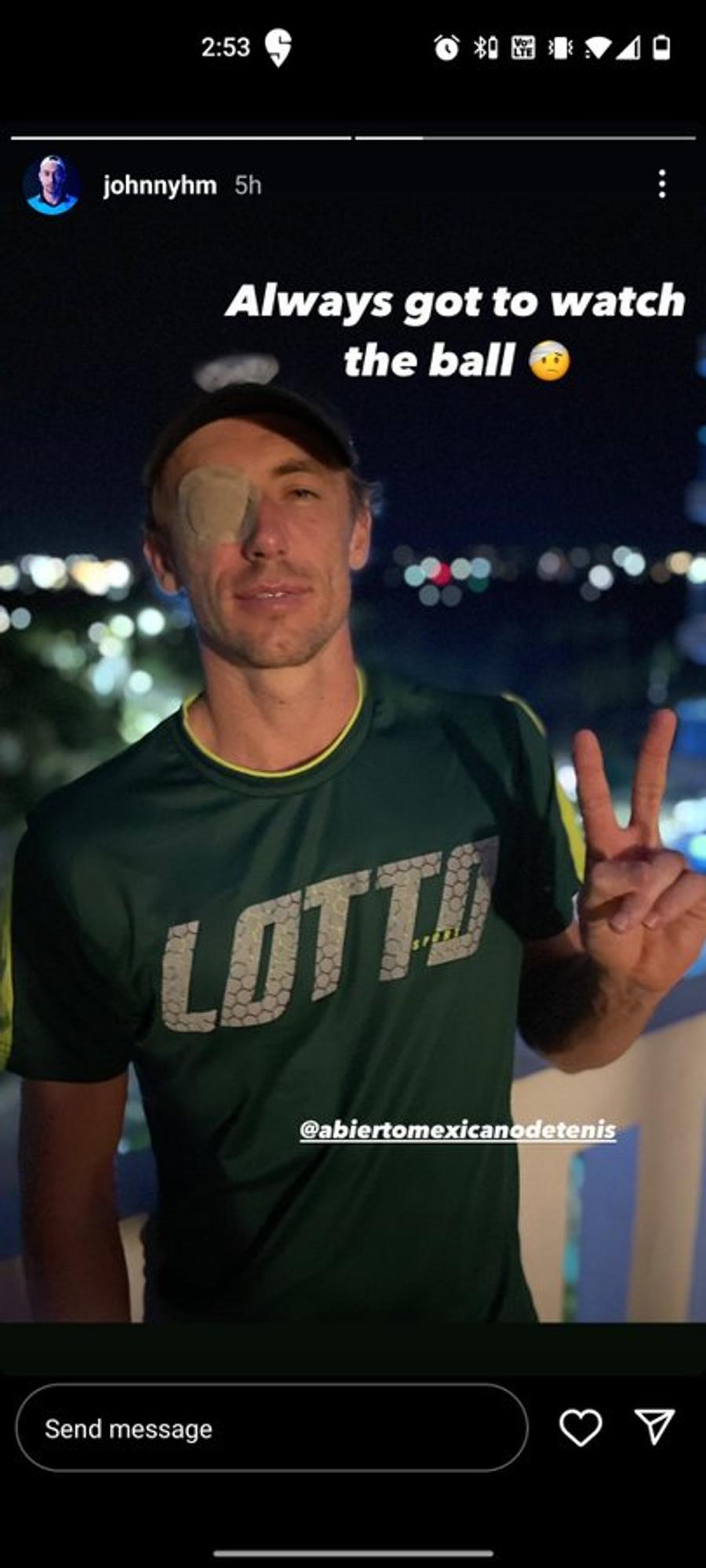 FOTO: Instagram „Cea mai ciudată accidentare din istorie” » De ce a abandonat John Millman meciul de la ATP Acapulco