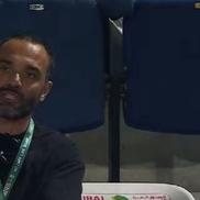 Ion Țiriac Jr. în timpul semifinale Cîrstea - Paolini / FOTO: Captură TV @Digi Sport 2