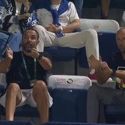 Ion Țiriac Jr. în timpul semifinale Cîrstea - Paolini / FOTO: Captură TV @Digi Sport 2