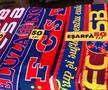 Eșarfele pe care le vinde Peluza Nord înainte de derby-ul cu Dinamo » Mesaje împotriva lui Dinamo