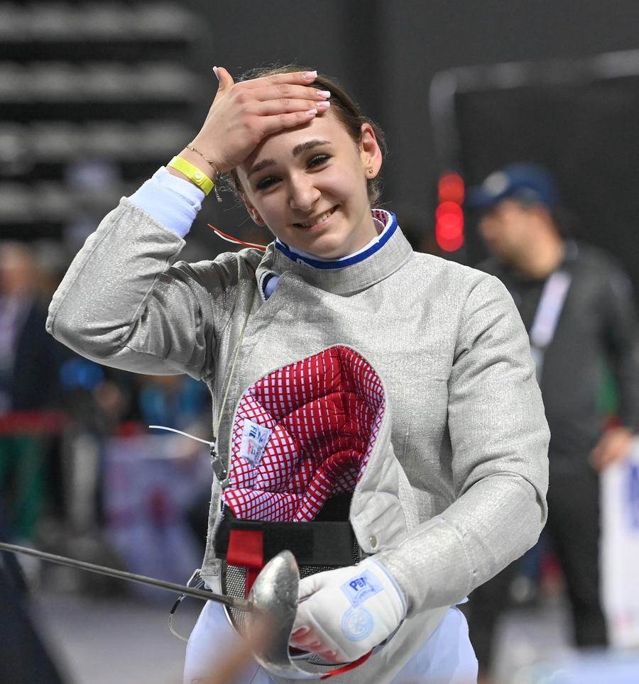 Amalia Covaliu Foto: European Fencing Confederation Amalia Covaliu, medalie de argint la CE pentru cadeți și juniori de la Antalya