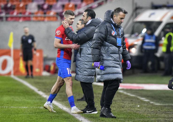 Florin Tănase și Elias Charalambous la FCSB - Metaloglobus // foto: Cristi Preda (GSP.ro)