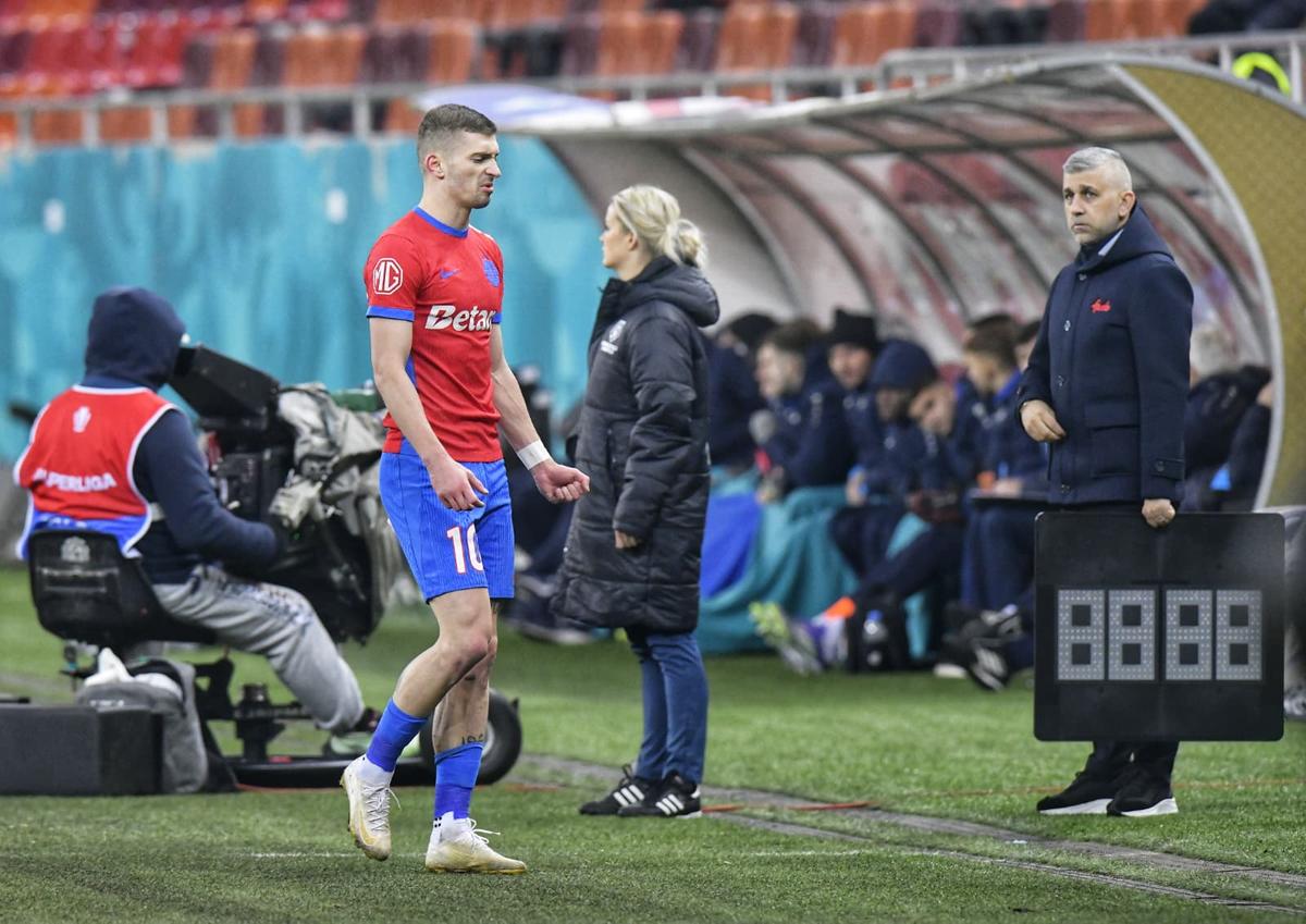 Darius Olaru a pasat perfect, David Miculescu s-a distrat cu portarul de la Metaloglobus » Cum s-a marcat golul care a adus liniștea pentru FCSB